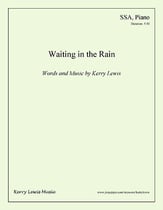 Waiting in the rain SSA choral sheet music cover